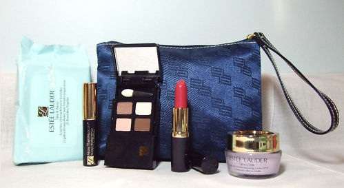 6 Piece Estee Lauder Makeup Set With Zippered Case