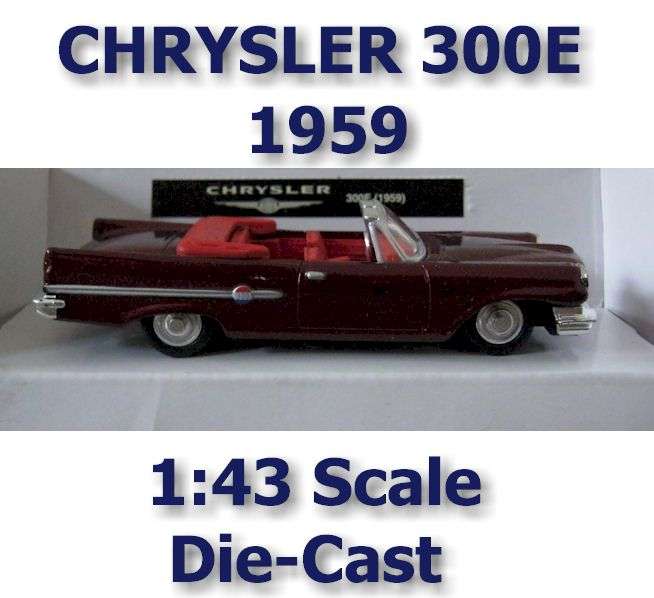1959 Chrysler 300E 1:43 scal diecast model car