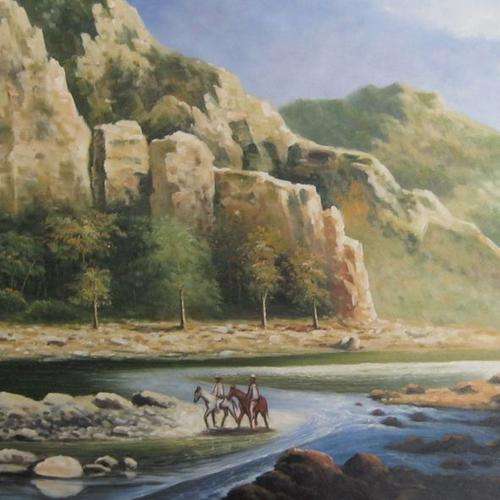 Waltzing Matilda - An original oil painting taken from the Australian landscape