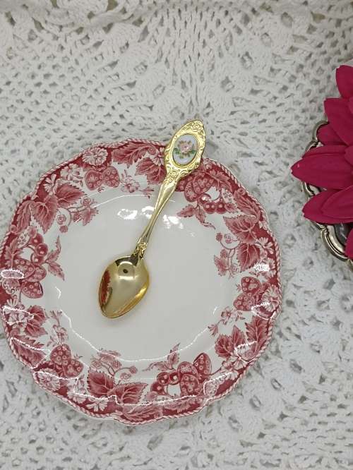 VINTAGE : Gold Plated (24 carat) Eetrite Teaspoons