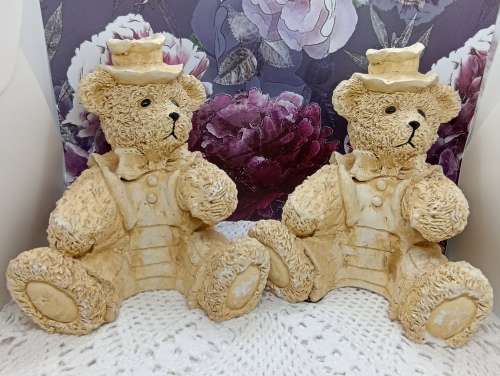 Bear (nr 1) : Ceramic - Large (21cm) : Door Stopper / Book End / Decor