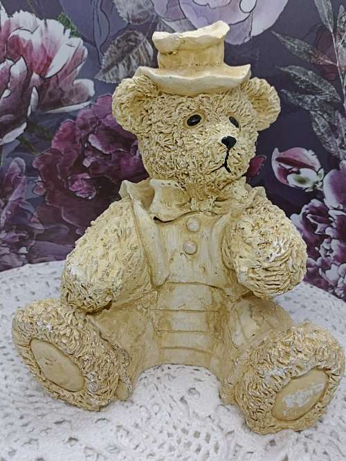 Bear (nr 1) : Ceramic - Large (21cm) : Door Stopper / Book End / Decor