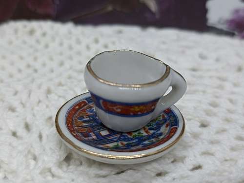 DOLL HOUSE : Highly Detailed Miniature Tea Set (nr 2)