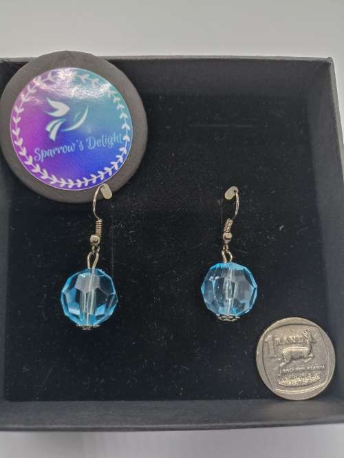 Earrings Light Blue / Turquoise Beads