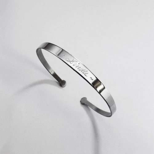 A4N Stainless Steel 150mm open ended slim line bangle