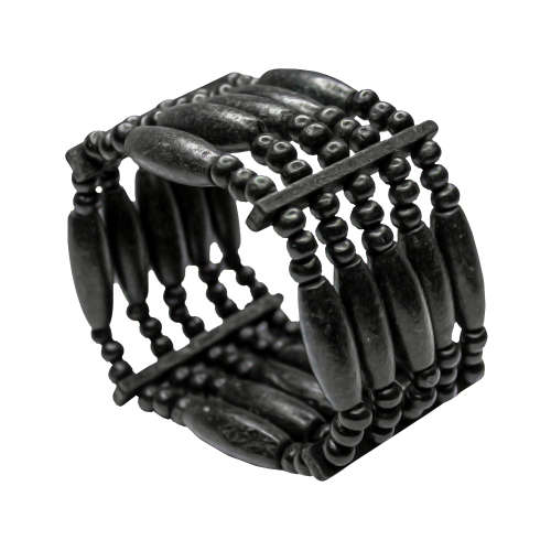 Fashion Wooden Bracelets - Black