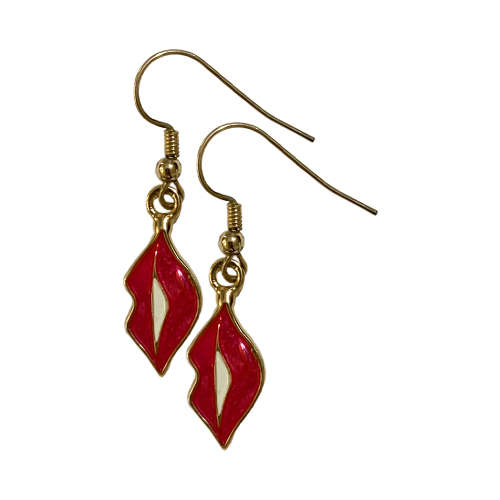 Fashion Kiss Earrings (Approx. 2cm Size)