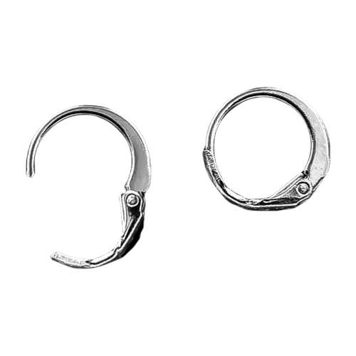 6 Pairs Small 1cm Hoop Alloy Earrings