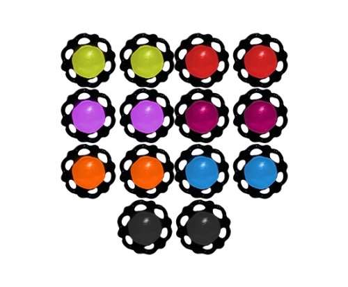 7 Pairs Small 1cm Fashion Earrings