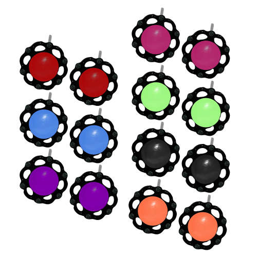 7 Pairs Small 1cm Fashion Earrings