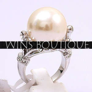 Beautiful 1.6cm Pearl Ring  [R1 SPECIAL - NO RESERVE][WOW]