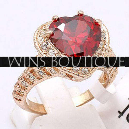 Stunning Ruby Heart Shaped Ring  [R1 SPECIAL - NO RESERVE][WOW]