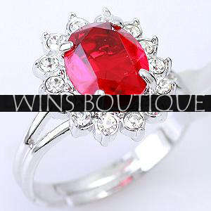 Stunning Oval Cluster Ring - Ruby [R1 SPECIAL - NO RESERVE][WOW]