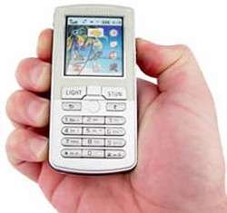 Cell phone stun gun, SHOCK THE ''S xx      T'' out of the mugger