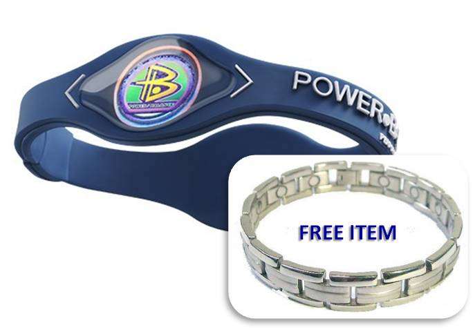 , POWER BALANCE BRACELET and stainless steel magnet bracelet