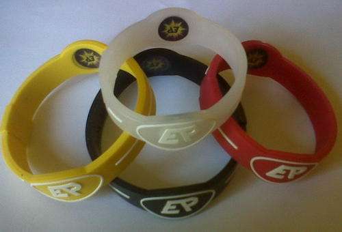 EP BALANCE BAND BRACELET ,bulk pack , fuschia, yellow and black