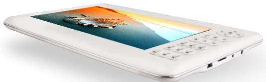 E-book,E reader,built in MP3/4 music/video game player in colour,2gb, 7inch display ,works globally