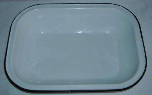 ORIGINAL WHITE ENAMEL DISH