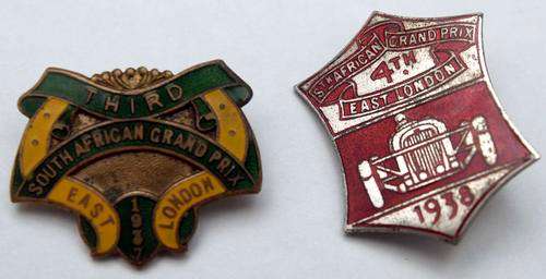 Enamel Badges from the 3rd & 4th SA Grand Prix - 1937 & 1938!
