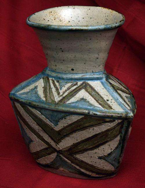 Rorke's Drift Pottery Vase Signed by Elizabeth Mbatha, 1985