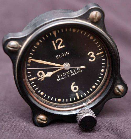 WW2 Elgin Aircraft Clock - working perfectly