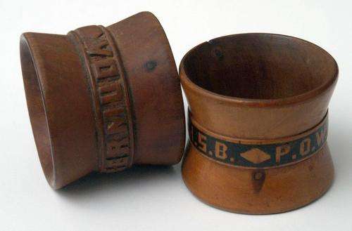Boer War P.O.W. Serviette Rings from Bermuda Camp