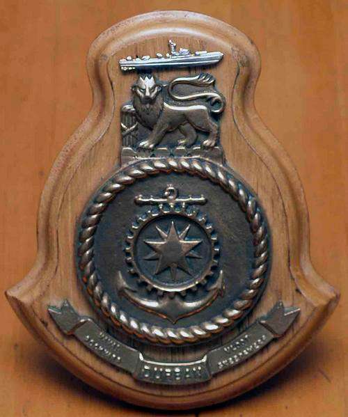 Durban Naval Dockyard, very heavy brass shield