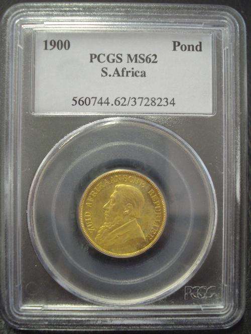 1900 ZAR Pond - PCGS MS62