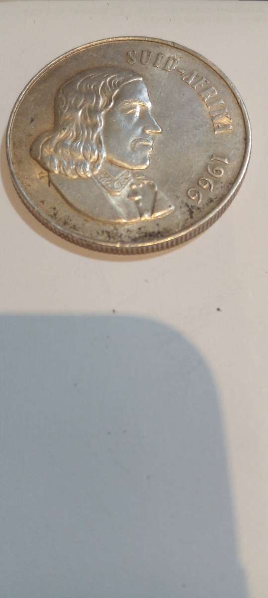 1966 RSA SILVER RAND 1 COIN.AFR. LEGEND.