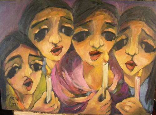Serenade by Candlelight  500x700x44 mm Melany Koen