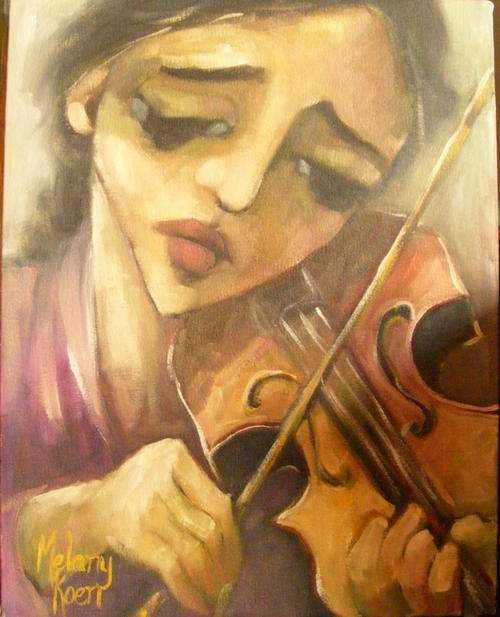 Ave Maria! 400x500x44 mm Can be hung as is! Melany Koen