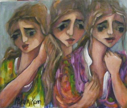 Three Ladies! 370x450x44 mm Melany Koen