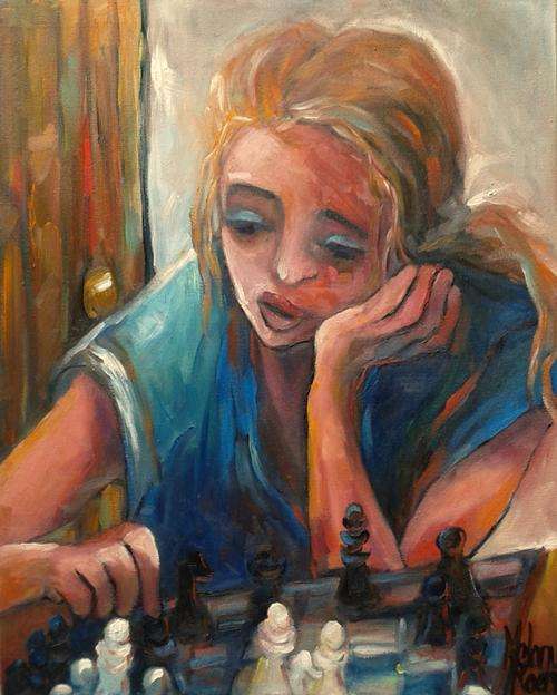 Chess Concentration! 400x500 mm Melany Koen