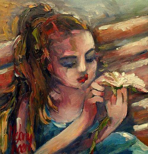 You love me, you love me not......! 320x340 mm Melany Koen