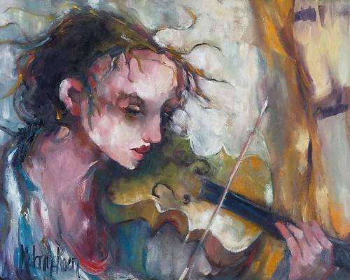 Violinista! 400 x 500 mm Melany Koen