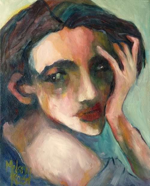 Pondering! 400 x 500 mm Melany Koen