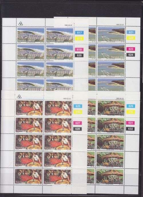 1983 ++ "TOURISM - WILD COAST COMPLEX" ++ SET IN SHEETS OF 10 ++ MNH ++ SACC 121-124
