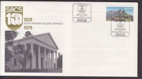 COM COVER ++ 1979 ++ "SOUTH AFRICAN COLLEGE SCHOOLS - 1829-1979" ++ SEE SCAN BELOW