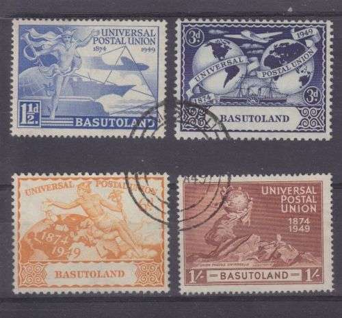 1949 ++ "75th ANNIV OF U.P.U." ++ SET OF 4 ++ VFU ++ C/V R190 ++ SG 38-41