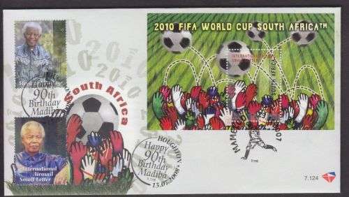 FDC 7.124 ++ 2007 ++ "FIFA WORLD CUP & 2008 MANDELA 90th BIRTHDAY" ++ SEE SCAN BELOW
