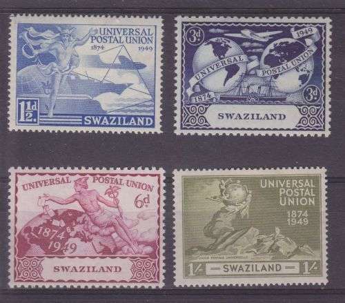 1949 ++ "75th ANNIV OF U.P.U." ++ SET OF 4 ++ MH ++ C/V R55 ++SACC 47-50