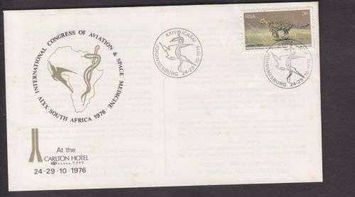 COM COVER ++ 1976 ++ "INT CONGRESS OF AVIATION & SPACE MEDICINE" ++ SEE BELOW - TONING