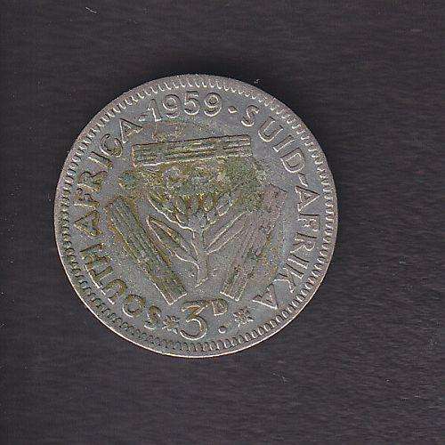 1959 ++ QE II ++ SILVER 3d ++ SEE SCANS BELOW FOR GRADING