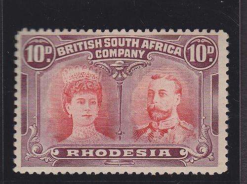 1910 ++ "DOUBLE HEADS" ++ 10d SCARLET & RED-MAUVE ++ MH - SEE BELOW ++ SACC 149