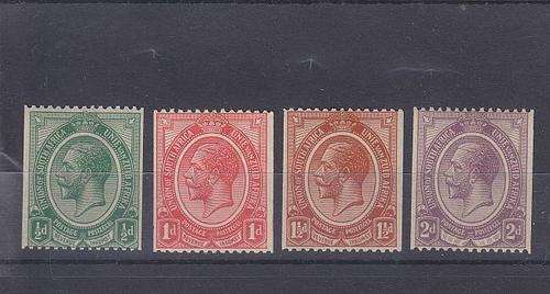1913- ++ KG V ++ "COILS" ++ SET OF 4 ++ MNH - SEE BELOW ++ SACC 17-20