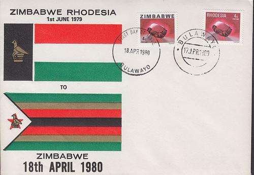 1980 ++ COM COV ++ "ZIMBABWE RHODESIA TO ZIMBABWE" ++ SEE SCAN BELOW
