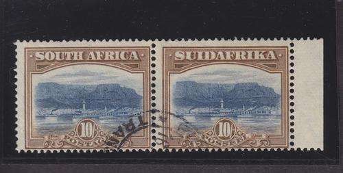 1927 + "DEF ISSUE" + 10s PERF 14 (ANILINE INK ?) - SEE SCANS BELOW + MARG VFU + C/V R2300 + SACC 39c