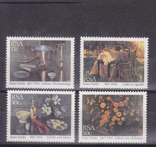 1985 ++ "PAINTINGS BY FRANS DAVID OERDER" ++ SET OF 4 ++ MNH ++ SACC 582-585