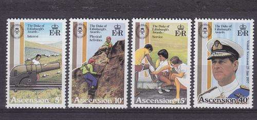 ASCENSION ++ 1981 ++ "25th ANNIV OF DUKE OF EDINBURGH  AWARDS" ++ SET OF 4 ++ MNH ++ SG 305-308