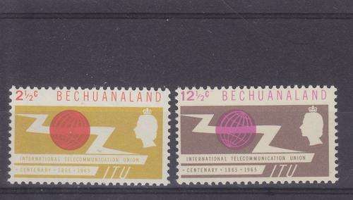 1965 ++ "I.T.U. CENT" ++ SET OF 2 ++ MNH ++ SACC 186-187